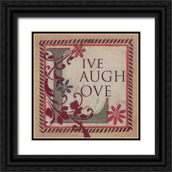 Haynes, Smith 15x15 Black Ornate Wood Framed with Double Matting Museum Art Print Titled - .