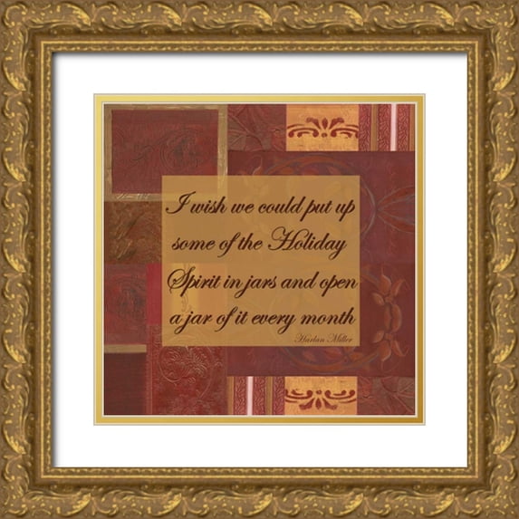 Haynes, Smith 15x15 Gold Ornate Wood Framed with Double Matting Museum Art Print Titled - .