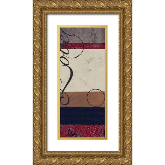 Haynes, Smith 15x32 Gold Ornate Wood Framed with Double Matting Museum Art Print Titled - .