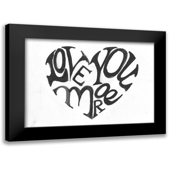 Haynes, Smith 18x14 Black Modern Framed Museum Art Print Titled - Love You More