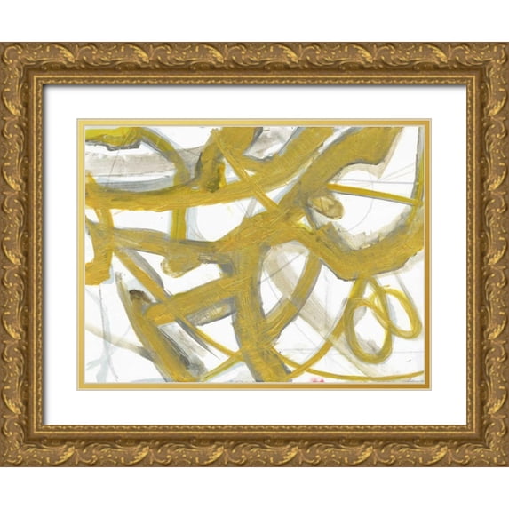 Haynes, Smith 18x15 Gold Ornate Wood Framed with Double Matting Museum Art Print Titled - Golden Webbing 2