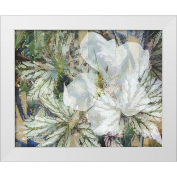 Haynes, Smith 18x15 White Modern Wood Framed Museum Art Print Titled - Distorted Jungle 1