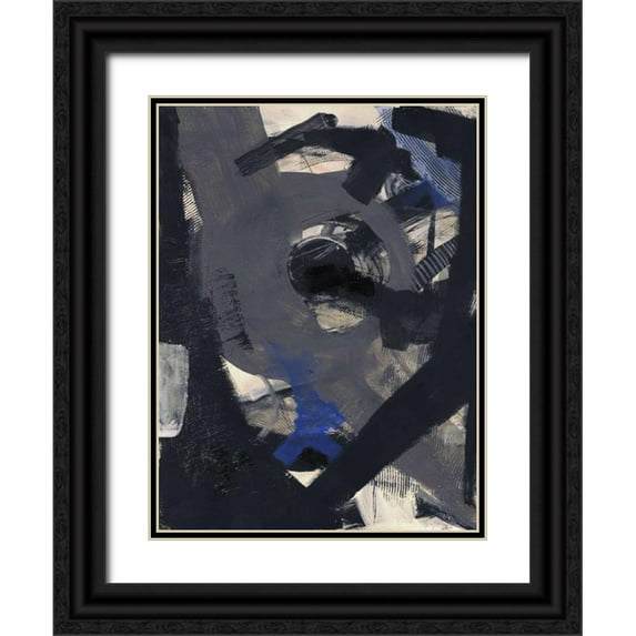 Haynes, Smith 19x24 Black Ornate Wood Framed with Double Matting Museum Art Print Titled - Left of Carmen