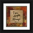 thumbnail image 1 of Haynes, Smith 20x20 Black Ornate Wood Framed with Double Matting Museum Art Print Titled - I am with you always Autumn Blooms, 1 of 4