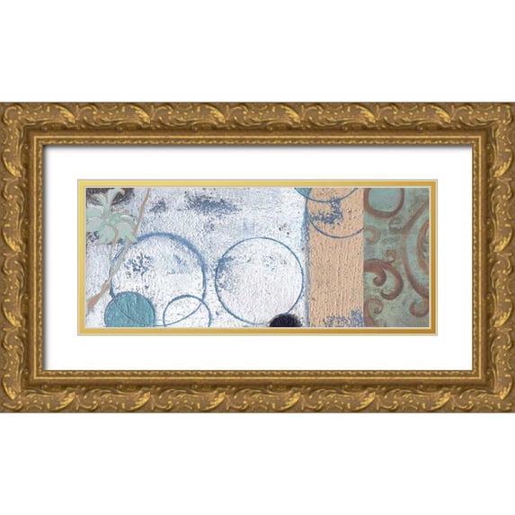 Haynes, Smith 24x12 Gold Ornate Wood Framed with Double Matting Museum Art Print Titled - .