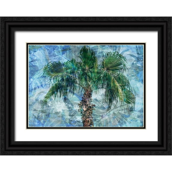 Haynes, Smith 24x18 Black Ornate Wood Framed with Double Matting Museum Art Print Titled - Green Palm Sunday