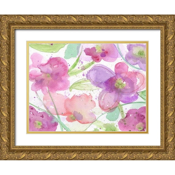 Haynes, Smith 24x19 Gold Ornate Wood Framed with Double Matting Museum Art Print Titled - Beautiful Bunch