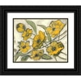 thumbnail image 1 of Haynes, Smith 24x20 Black Ornate Wood Framed with Double Matting Museum Art Print Titled - Citron Flora, 1 of 4
