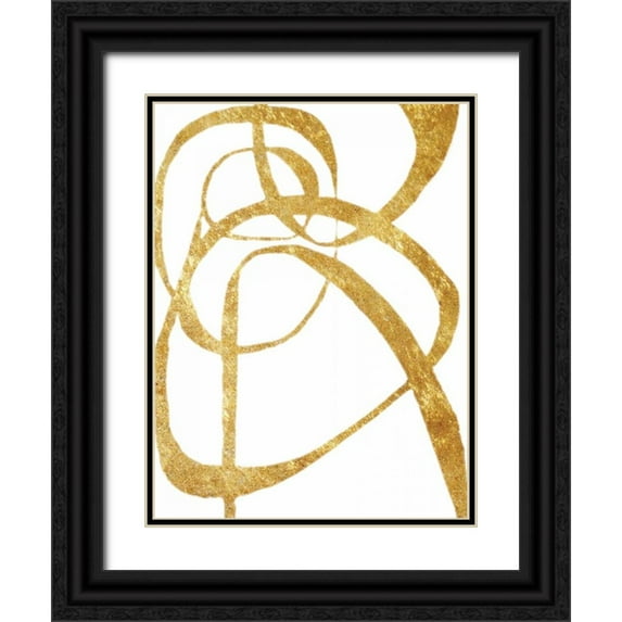 Haynes, Smith 25x32 Black Ornate Wood Framed with Double Matting Museum Art Print Titled - Golden Tinsel 3