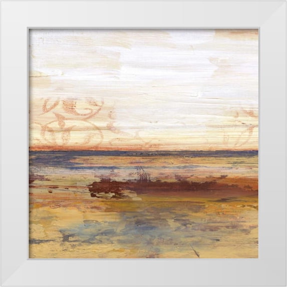 Haynes, Smith 26x26 White Modern Wood Framed Museum Art Print Titled - Golden View 1