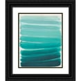 thumbnail image 1 of Haynes, Smith 26x32 Black Ornate Wood Framed with Double Matting Museum Art Print Titled - Ombre Teal, 1 of 4