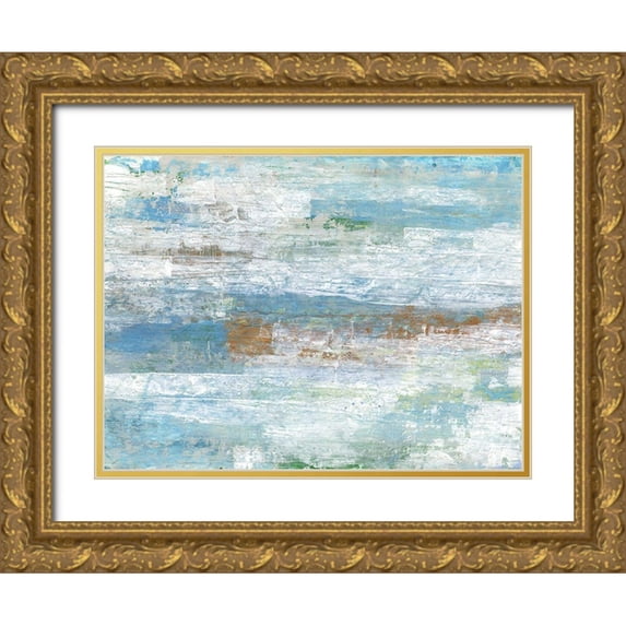 Haynes, Smith 32x25 Gold Ornate Wood Framed with Double Matting Museum Art Print Titled - Blue Dreams