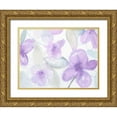 thumbnail image 1 of Haynes, Smith 32x25 Gold Ornate Wood Framed with Double Matting Museum Art Print Titled - Lilac Garden, 1 of 4