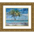 thumbnail image 1 of Haynes, Smith 32x26 Gold Ornate Wood Framed with Double Matting Museum Art Print Titled - Deep Palm 2, 1 of 4
