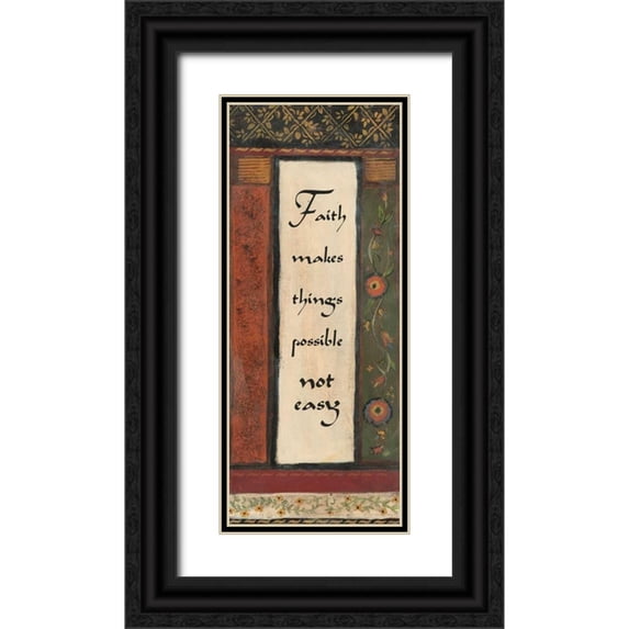Haynes, Smith 8x14 Black Ornate Wood Framed with Double Matting Museum Art Print Titled - .