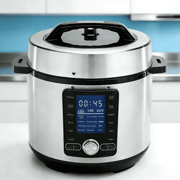 Haysky 6.3 Quart Electric Pressure Cooker with Stainless Steel Pot, 24-in-1 Digital Control for Family Meals, Silver