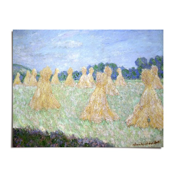 Haystacks 1 - Claude Monet - 8x12 - Wall Art Print - UNFRAMED