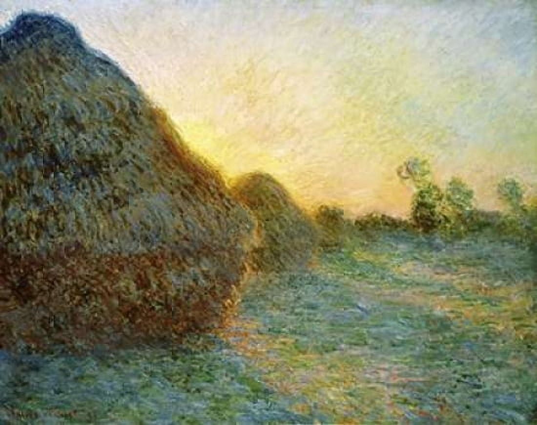 Haystacks 1891 Canvas Art - Claude Monet (24 x 30)