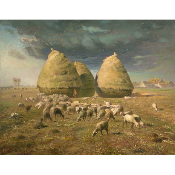 Haystacks Autumn Fine Art (24 x 18)
