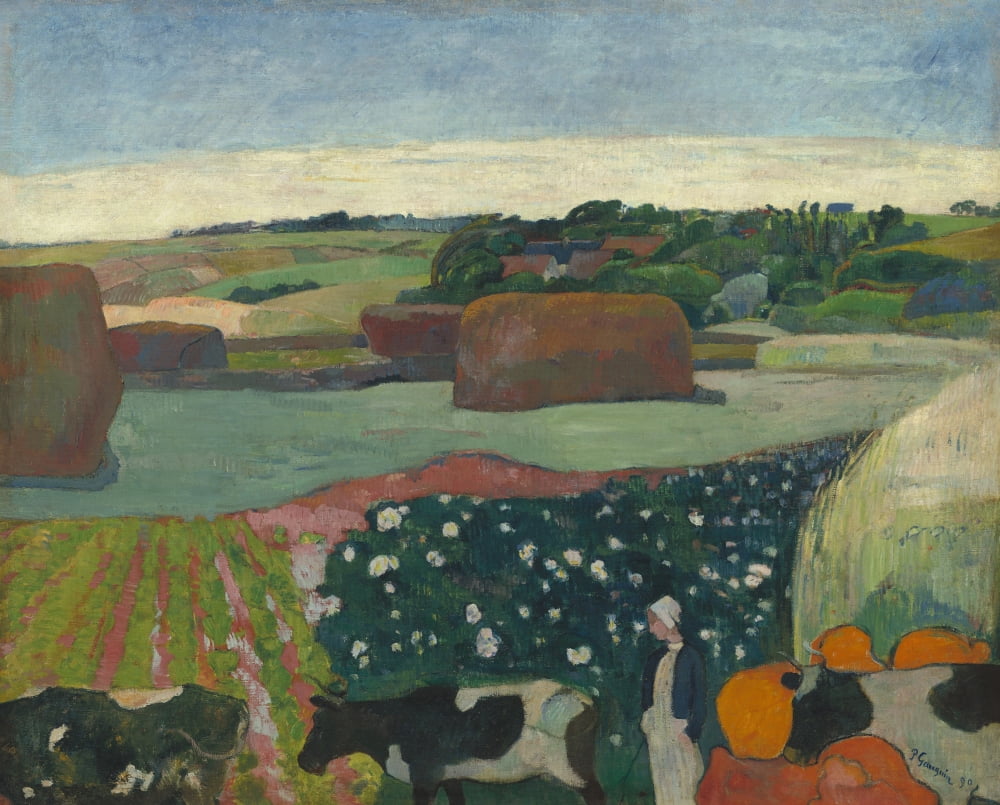 Haystacks In Brittany Canvas Art - (24 x 18)