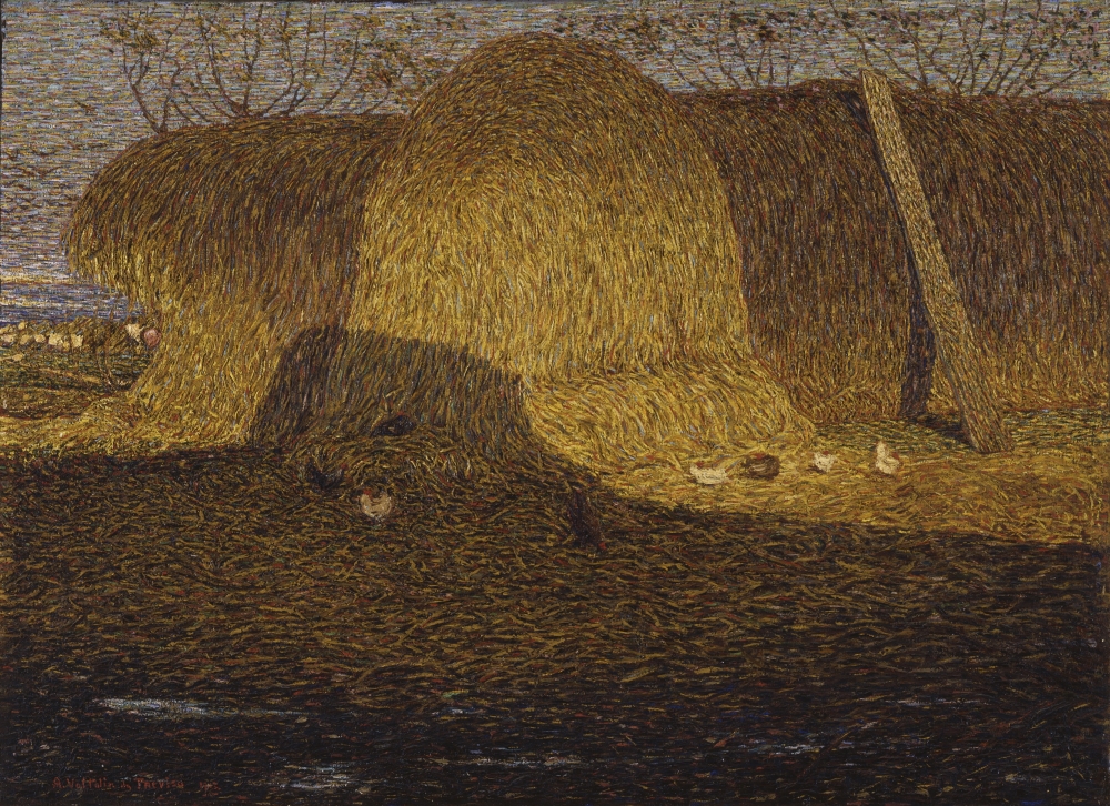 Haystacks In The Sun Canvas Art - (24 x 18)