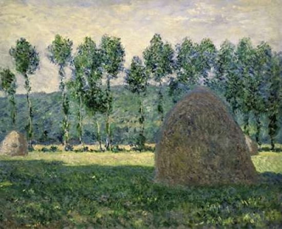 Haystacks Near Giverny Canvas Art - Claude Monet (20 x 24)