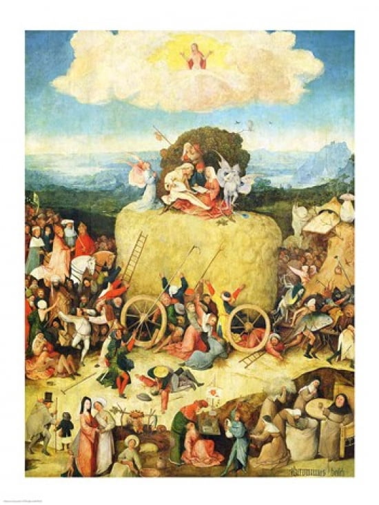 Haywain Detail 1515 Canvas Art - Hieronymus Bosch (18 x 24)