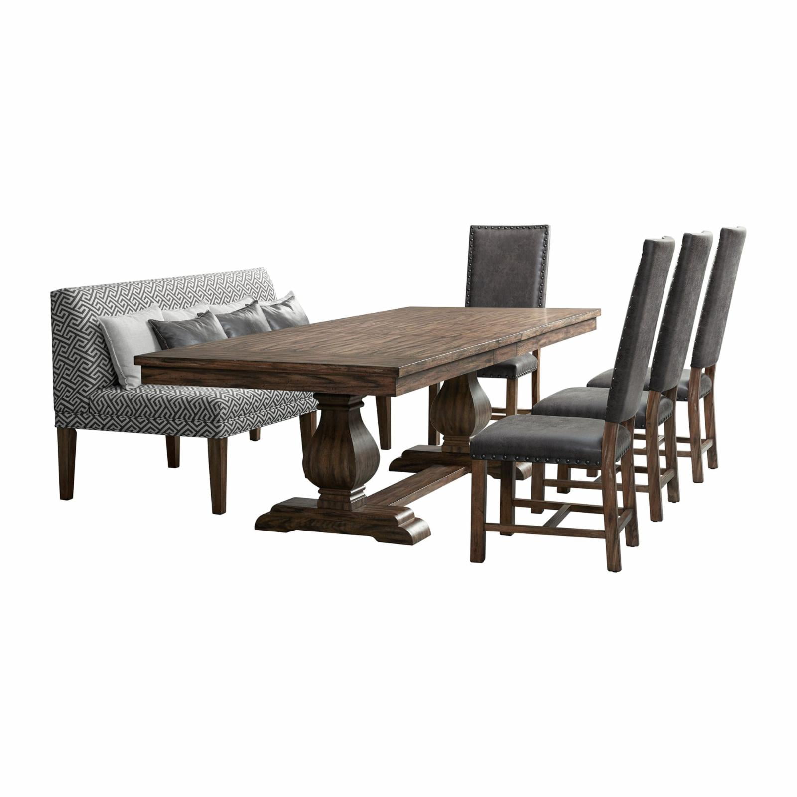 Dining table with settee outlet and chairs