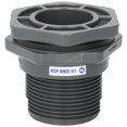 thumbnail image 1 of Hayward BFA1020CES 2-Inch Gray PVC Socket by Thread BFA Series Bulkhead Fitting with EPDM Standard Flange Gasket CA1, 1 of 1