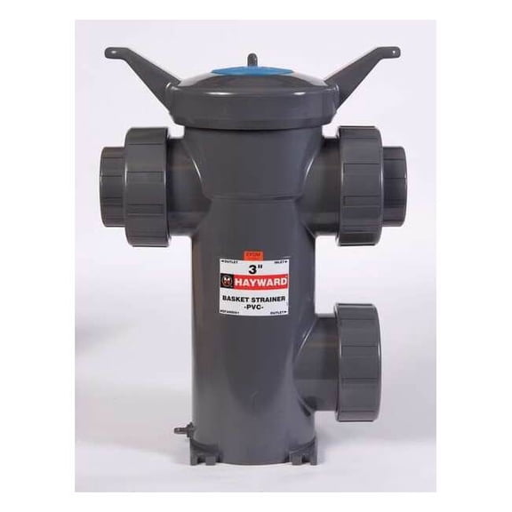 Hayward Flow Control Simplex Strainer, 4" Pipe, socket, PVC, 150 psi SB1400SE18