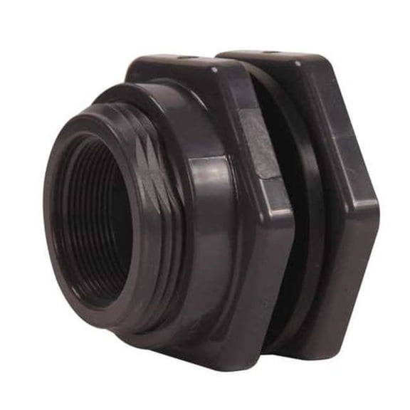 Hayward Flow Control Bulkhead Fitting, 3/4", PVC/EPDM, Socket x FPT BFAS1007CES