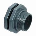 thumbnail image 1 of Bulkhead Tank Fitting, 1-1/4", PVC/EPDM, Socket x FPT BFA1012CES, 1 of 1