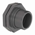 thumbnail image 1 of Bulkhead Tank Fitting, 4", PVC/EPDM, Socket x Socket, 1 of 1