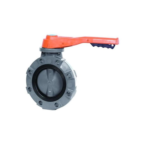 Hayward Flow Control Butterfly Valve,PVC/PP,EPDM,2.5in,Lever BYV14025A0EL000