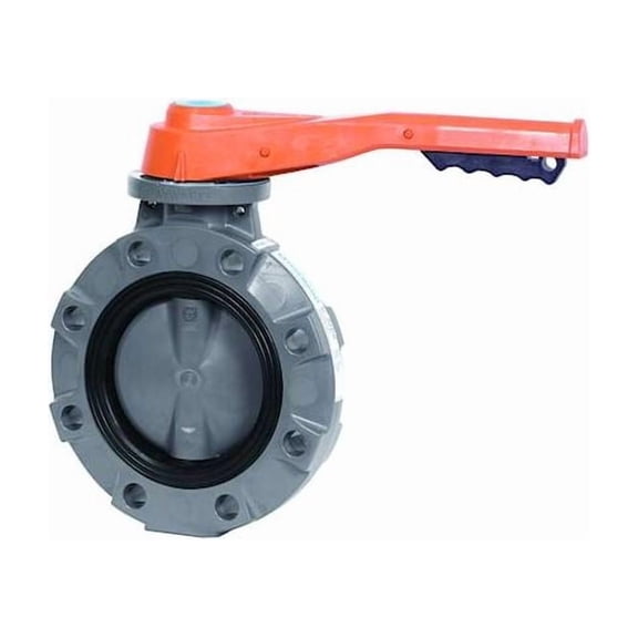 Hayward Flow Control Butterfly Valve,PVC/PP,EPDM,2.5in,Lever BYV14025A0EL000
