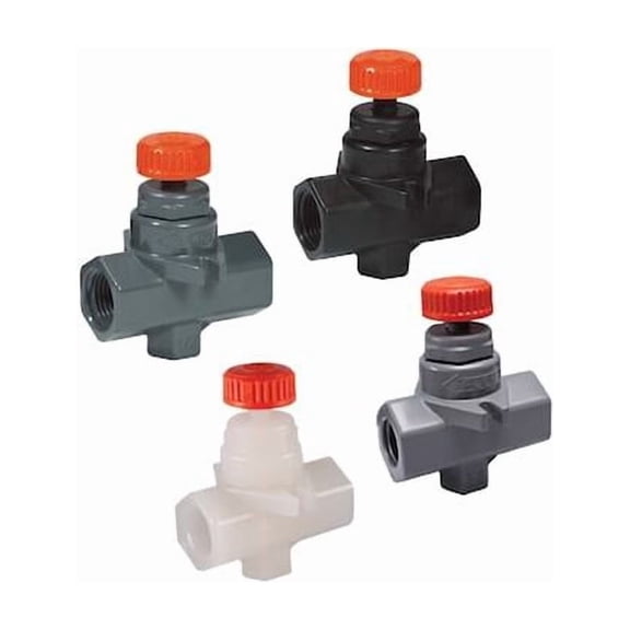 Hayward Flow Control CPVC Needle Valves/FPM O-Ring, PTFE Seat NVA2050T