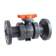 Hayward Flow Control Manual 2-Way Ball Valve,Flange,PVC TBH1100A0FV0000