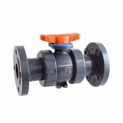 Hayward Flow Control Manual 2-Way Ball Valve,Flange,PVC TBH1200A0FE0000