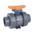 thumbnail image 1 of Ball Valve, True Union, 1/2", PVC/FPM, Full Port, S/T, 1 of 1