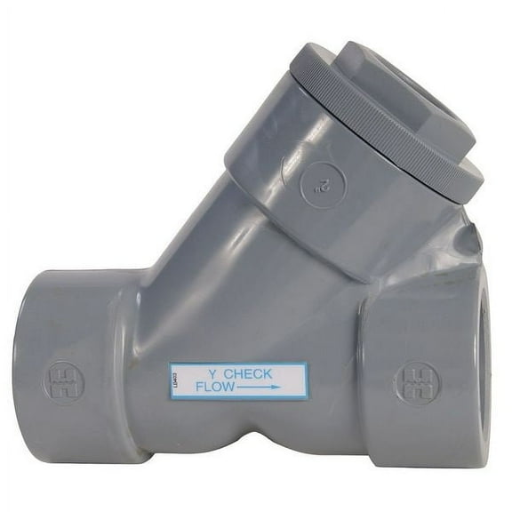 Hayward Flow Control Y Check Valve,4.1875 in Overall L YC10075S