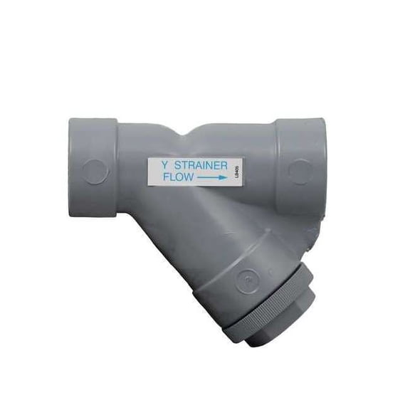 Hayward Flow Control Y Strainer, 1/2" Pipe, socket, CPVC, 150 psi YS20050S