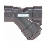 Y Strainer, 1-1/2" Pipe, socket, Clear PVC, 150 psi YS00150S