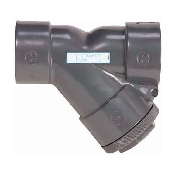 Y Strainer, 2" Pipe, socket, Clear PVC, 150 psi YS00200S