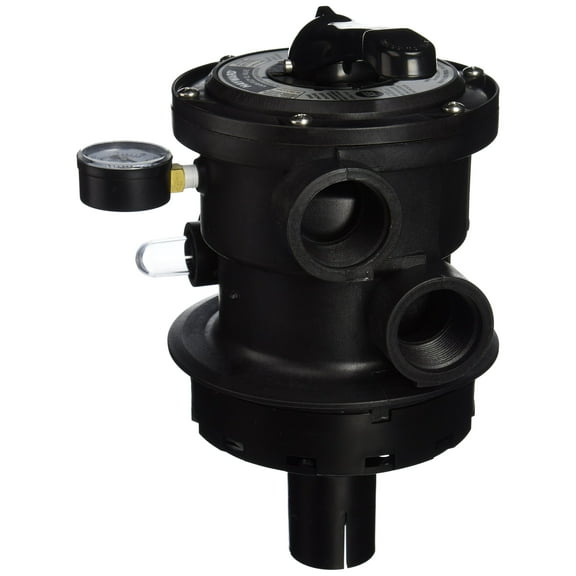 Hayward SP0714T VariFlo Top-Mount Multiport Valve, Black