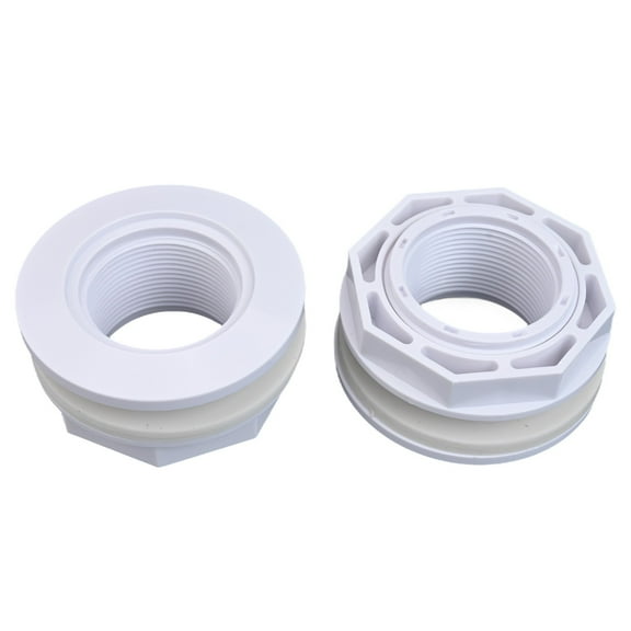 Hayward SP1023 1/2-Inch Pool Inlet Return Fitting with Locknut and Gasket, Swimming Pool Replacement Part, White Plastic, 3.5 x 3.5 x 0.8 inches, Above Ground and Inground Pools