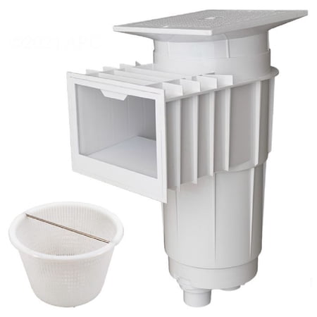 Hayward SP1071T2SP White-Colored 1.5" Concrete Pools Skimmer Master IG Complete
