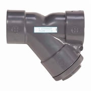 Y Strainer, 1-1/4 Pipe, Socket, PVC, 150 psi YS10125S