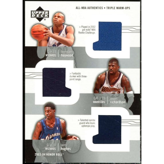 Haywood/Hughes/Richardson 2003-04 Upper Deck Honor Roll Triple Warm Ups #10