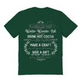 thumbnail image 1 of Haywood & Main A Very Merry Winter Graphic Forest Green Men's Cotton T-Shirt, 1 of 1