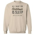 thumbnail image 1 of Haywood & Main All I Want Graphic Sand Men's Cotton Pullover Sweatshirt, 1 of 1
